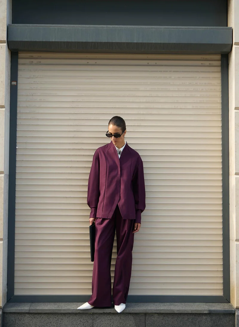 Lichi Loose trousers with wide draped belt