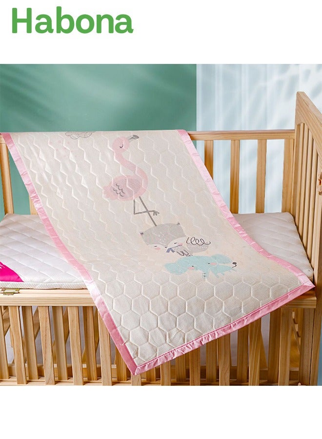 حبونا مفرش واقي ضد البلل للأطفال 120×60 سم - قابل للغسل ومبرد للصيف، مناسب للسرير والتدريب على الحمام، قابل لإعادة الاستخدام للكبار والأطفال والحيوانات الأليفة - Image 1
