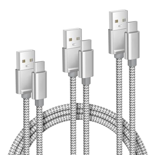 Elebase iPhone 17 16 Pro Max Charging Cable 1.5/3.3/6.6FT 3Pack,USB A to Type C Car Charger Cord,USBC Carplay Cable for New Apple iPad 10 Mini 8 Air 7,Airpods,Samsung Galaxy S25 S24 Ultra,Z Flip Fold - Image 1