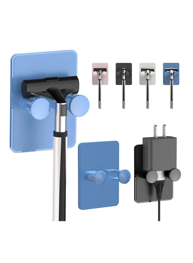 8 Piece Waterproof Shower Shaver Holder Self-Adhesive Adjustable Wall Hook for Bathroom and Kitchen Use - Image 2