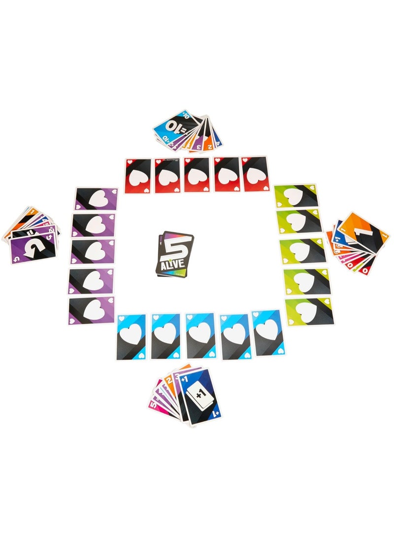Alive - Five Alive Card Game, Quick Game for Kids and Families, Easy to Learn Family Game from 8 Years+, 5 Alive Card Game for 2-6 Players - Image 1