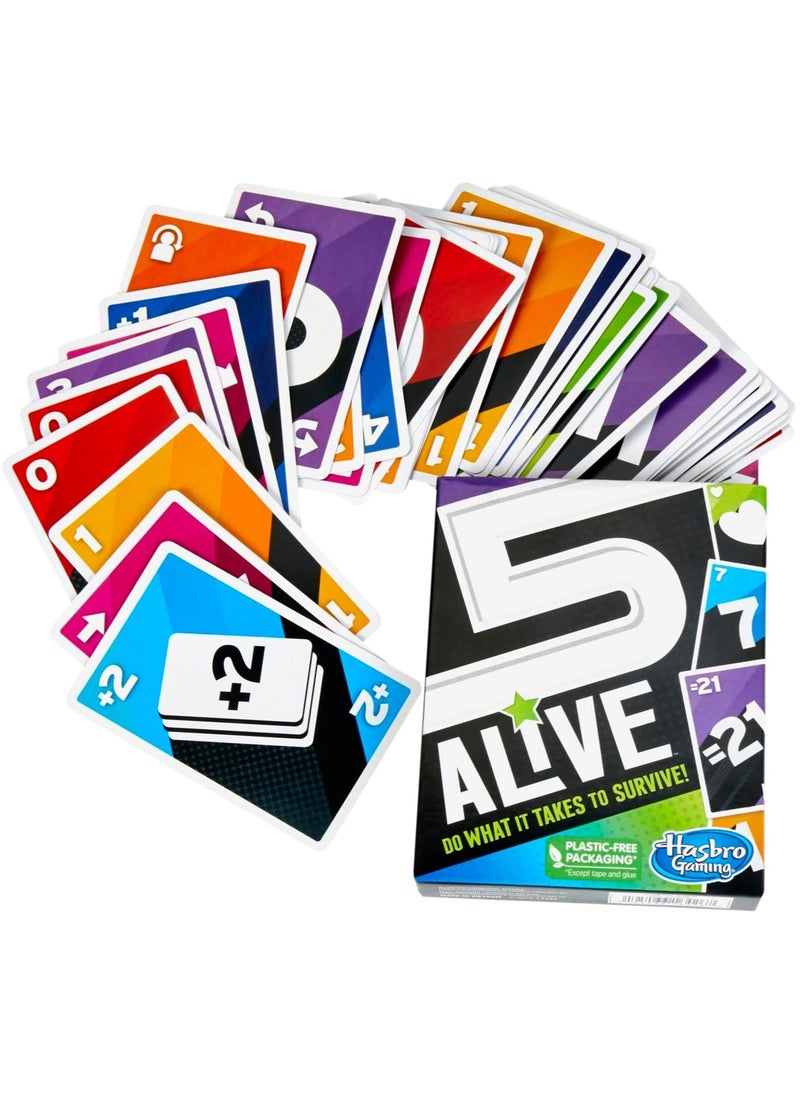 Alive - Five Alive Card Game, Quick Game for Kids and Families, Easy to Learn Family Game from 8 Years+, 5 Alive Card Game for 2-6 Players - Image 1