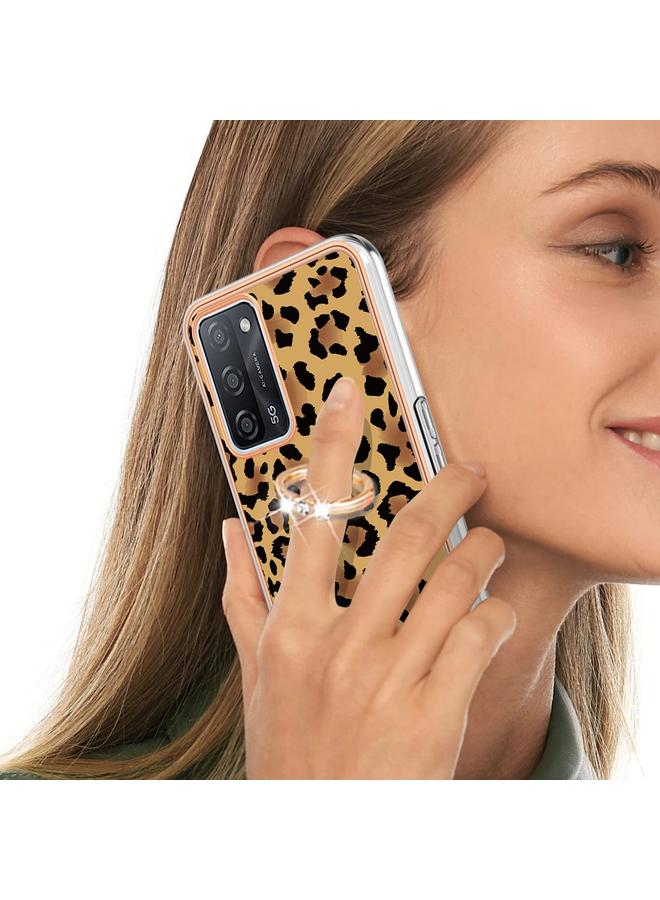 S-TOP Case For OPPO A55 5G / A53s 5G / A54 4G Electroplating Dual-side IMD Phone Case with Ring Holder - Image 5