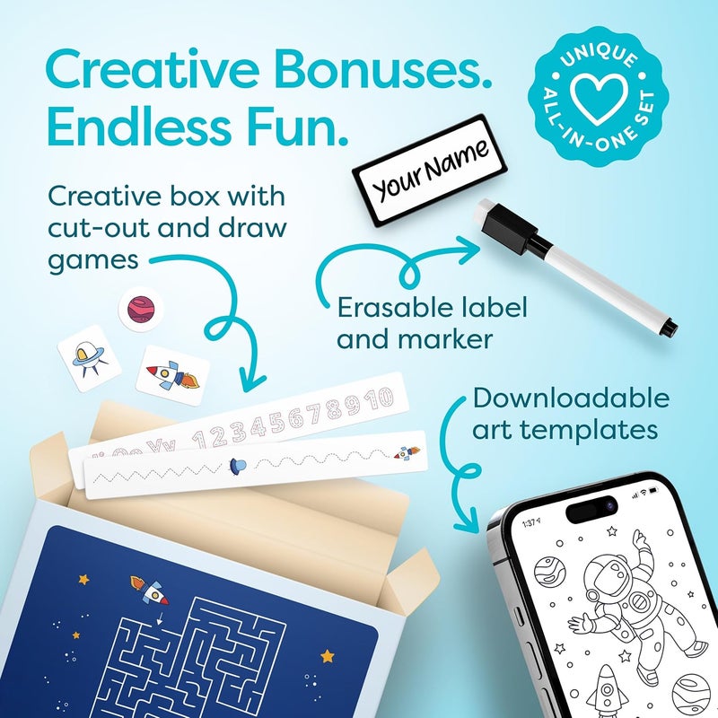 JOYSPECTIVE ® [𝟐-𝐏𝐚𝐜𝐤] Kids Artwork Frames Changeable | No-Drill Frame for Kids Drawings Display & Storage Crafts | Holds 130+ Children Art Projects | Easy & Quick-Swap Changeable Display Frame for Kids Artwork [𝐁𝐥𝐚𝐜𝐤] - Image 5