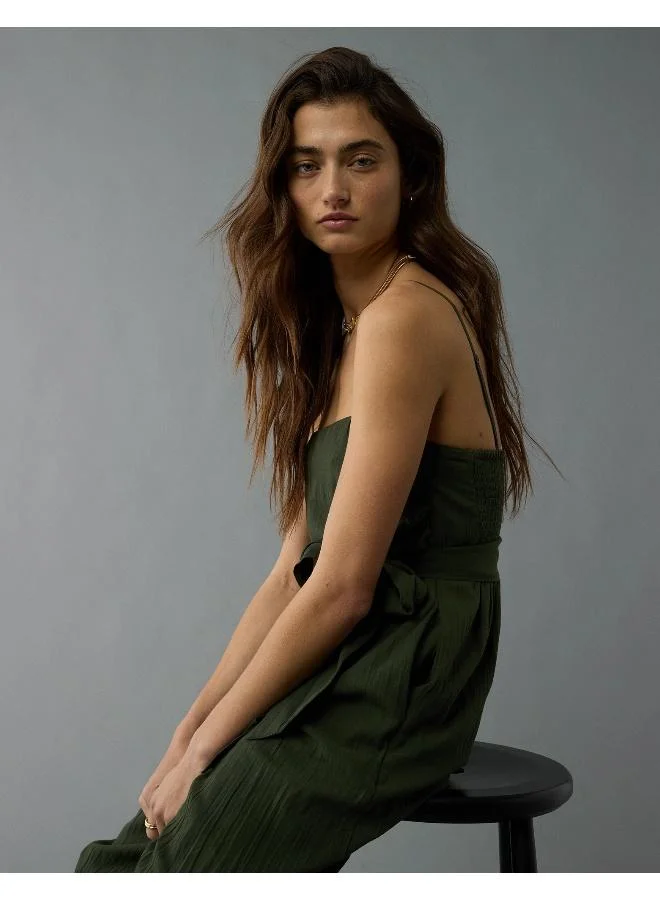 American Eagle AE Tube Tie Waist Jumpsuit