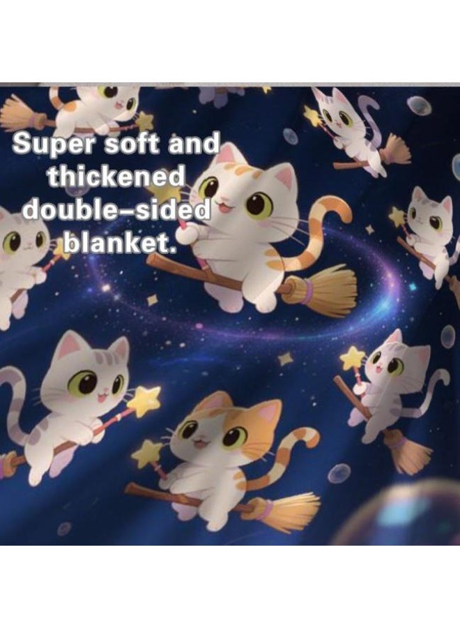 general Wisdom Fairy (latest) flannel thin blanket (warm and comfortable, suitable for sleep, game use, dust and sandproof) 150cm*200cm - 5 - Image 5