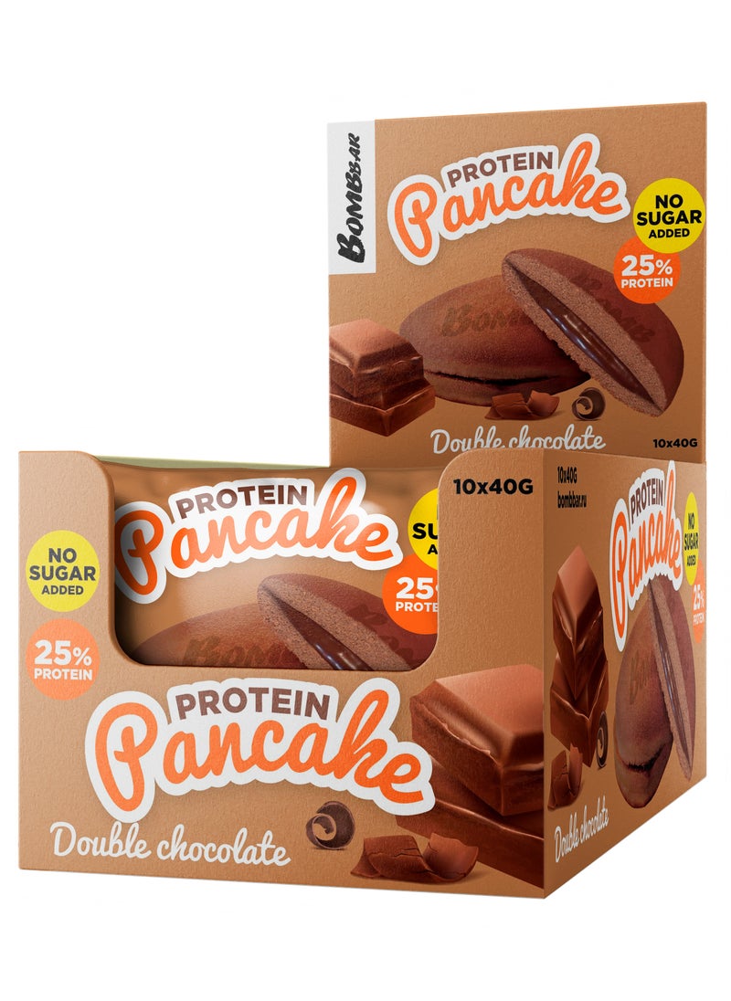 بومبار Bombbar Protein Pancake Double Chocolate 40g 10pcs  - Image 1