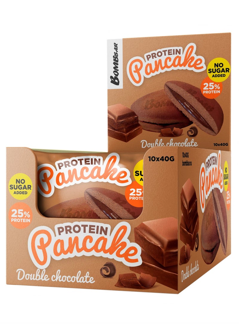 بومبار Bombbar Protein Pancake Double Chocolate 40g 10pcs - Image 1