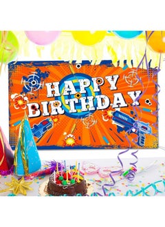 Tatuo Dart War Happy Birthday Backdrop Birthday Party Decorations Dart Theme Party Photo Background Birthday Table Decorations For Kids Boys Birthday Party  - Image 5