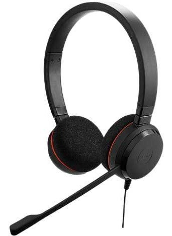 Jabra سماعة رأس مركز الاتصالات مع كابل إيفولف 20 ديو على الأذن  - Image 1