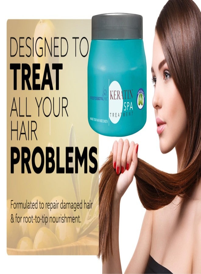 PROFESSIONAL FEEL Keratin Hair Spa Bath Cream Treatment, Total Hair Solution (500 G) - Image 3
