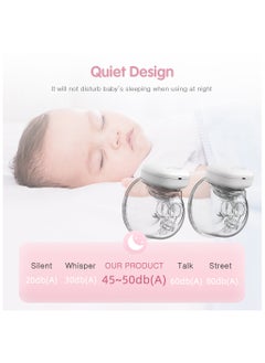 YOUHA 2 Sets Wearable Breast Pump Hands Free Electric Portable Wearable Breast Cup 8oz/240ml BPA-free 3 Modes 9 Suction Levels Rechargeable Comfort Breastfeeding Milk Collector  - Image 3