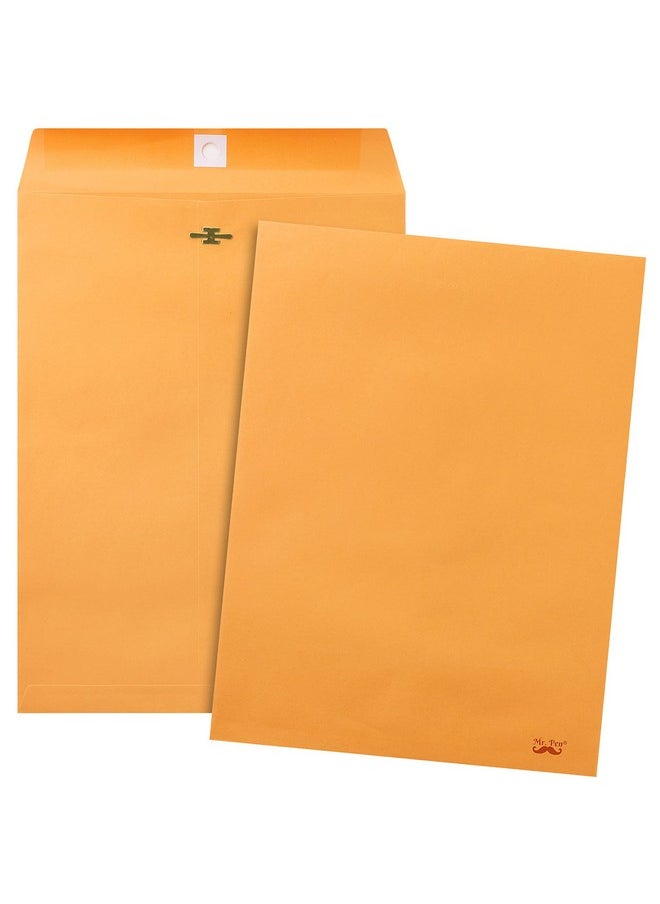 Mr. Pen - Clasp Envelopes18 Pack 9X12 Brown Kraft Letter Size Envelopes Brown Envelopes Document Envelope Clasp Kraft Envelopes Clasp And Gummed Closure Envelopes. - Image 1