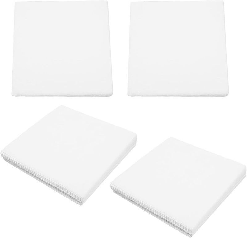 White Disposable Paper Dinner Napkins 80 Pieces For Wedding Reception And Household Use - Image 1