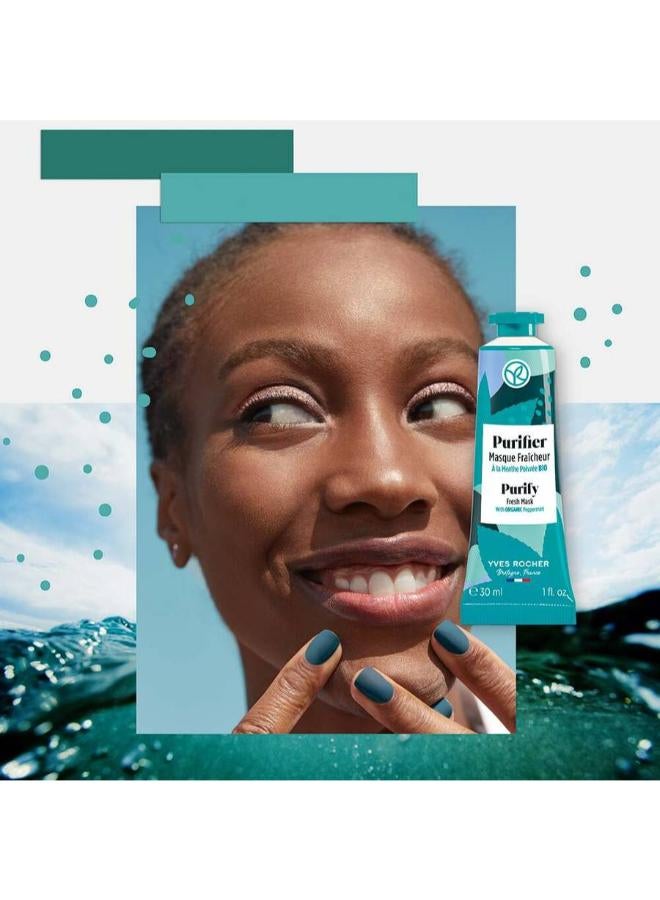 Yves Rocher Purify Fresh Skin Mask 30ml - Image 4