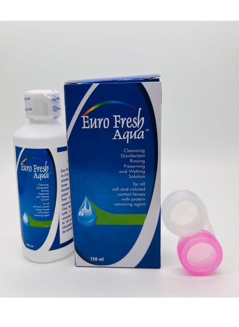 محلول مطهر متعدد الأغراض من فريش أكوا للعدسات اللاصقة الناعمة 150 مل