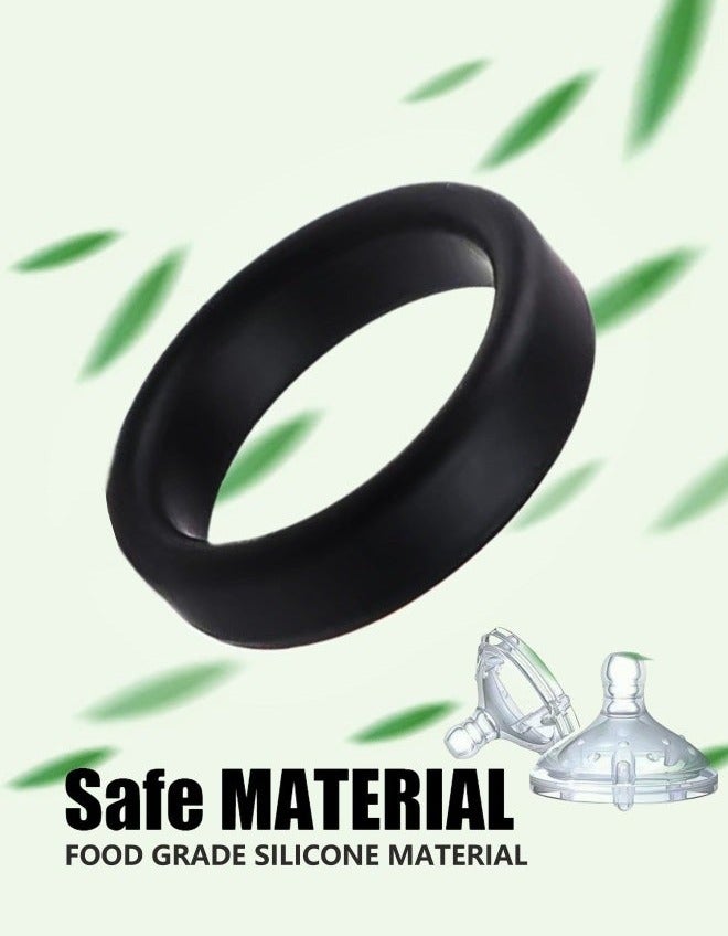ZAYR Silicone Ring Men Sports Ring Elastic Easy Stretch Resistance Tear Resistance Exercise Ring Extended Endurance Waterproof Wear Resistant Soft Suitable for Male Sports Home (3 Piece Set ) - Image 3