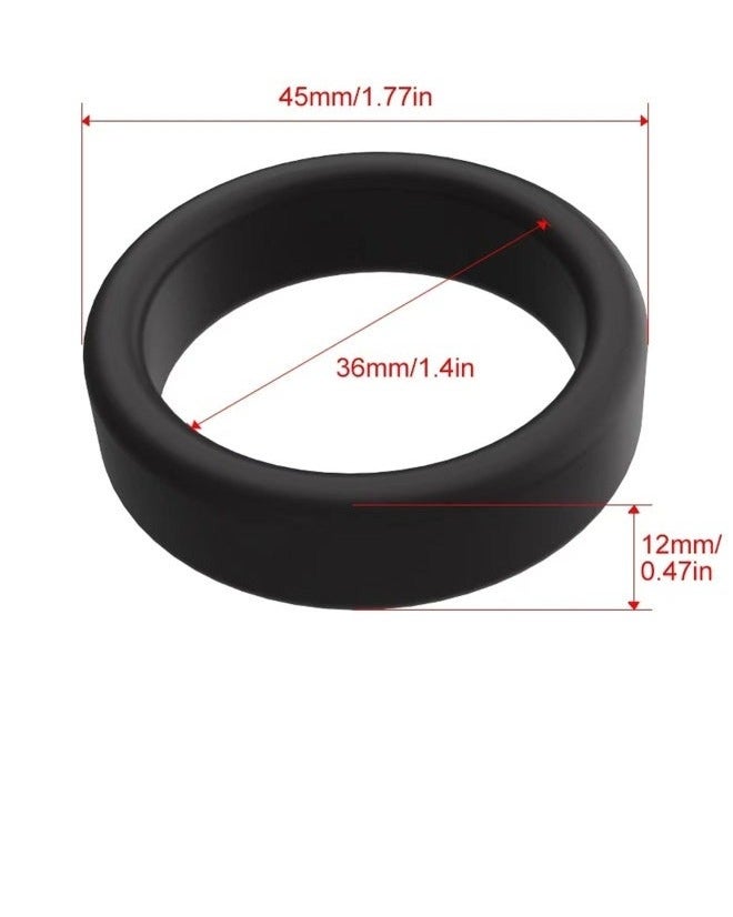 ZAYR Silicone Ring Men Sports Ring Elastic Easy Stretch Resistance Tear Resistance Exercise Ring Extended Endurance Waterproof Wear Resistant Soft Suitable for Male Sports Home (3 Piece Set ) - Image 4