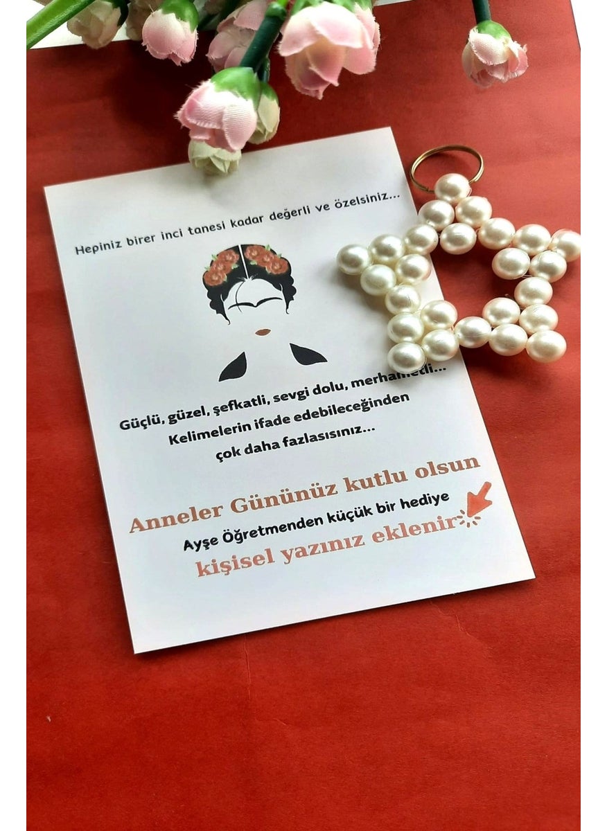 25 Personalized Card Pearl Keychain - Kahlo Concept - Mother's Day Gift - - pzsku/ZF71F387F6100F74442D6Z/45/_/1725895712/0443e793-0b42-4d23-a90b-5f1c6d02ee88