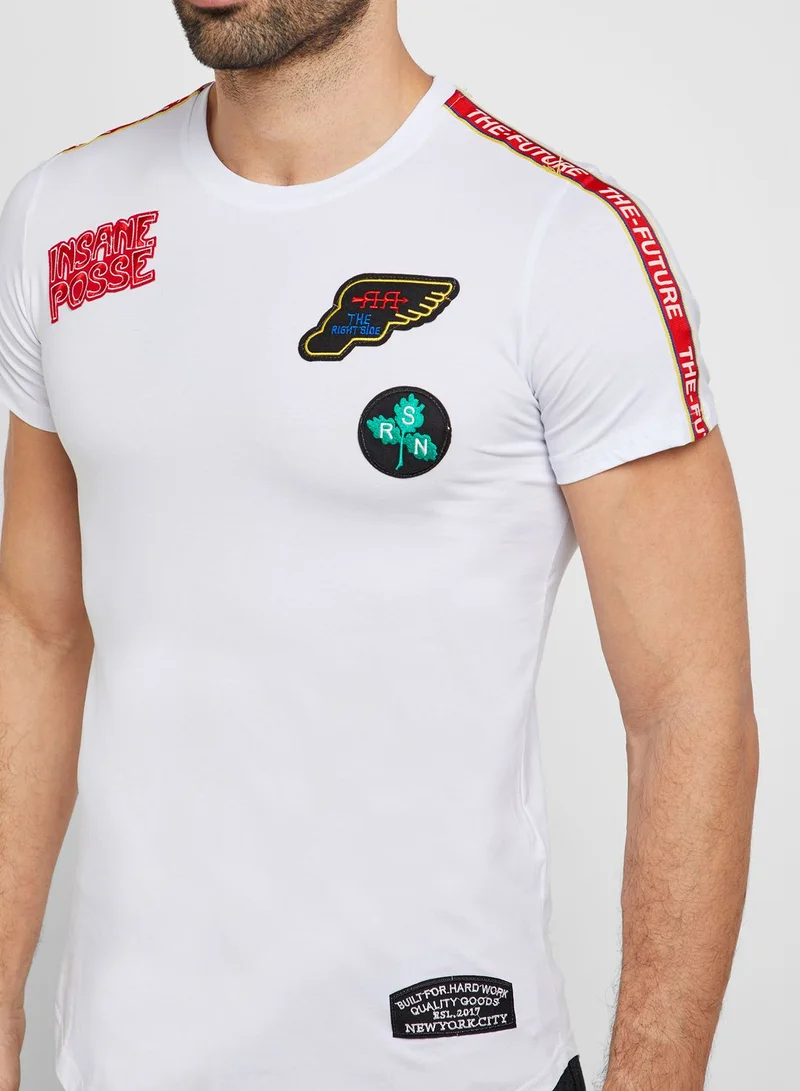 Seventy Five Applique Crew Neck T-Shirt