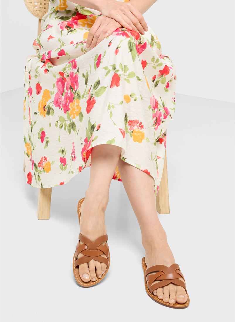 Ginger Crossover Strap Flat Sandal  - Image 5