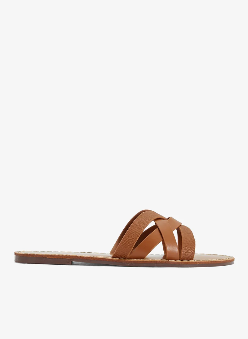 Ginger Crossover Strap Flat Sandal