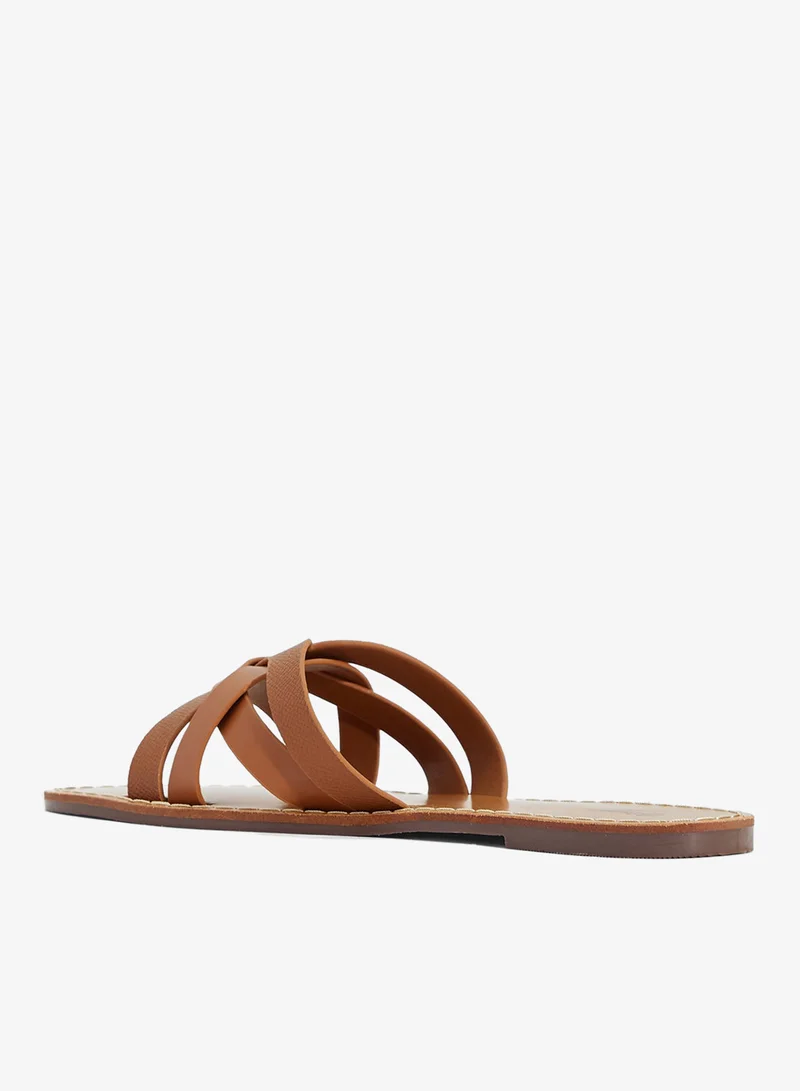 Ginger Crossover Strap Flat Sandal