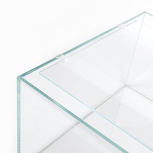 LANDEN 4mm Thick Clear Glass Aquarium Lid, Includes 4 Clips for Secure Placement, 342 x 168mm(13.46x6.61 inches for 350-354mm Inner Length Aquariums, Adapted to LANDEN NA362226 - Image 1