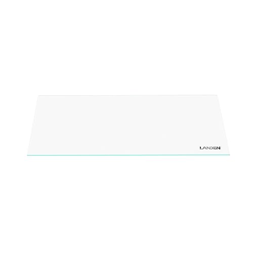 LANDEN 4mm Thick Clear Glass Aquarium Lid, Includes 4 Clips for Secure Placement, 342 x 168mm(13.46x6.61 inches for 350-354mm Inner Length Aquariums, Adapted to LANDEN NA362226 - Image 2