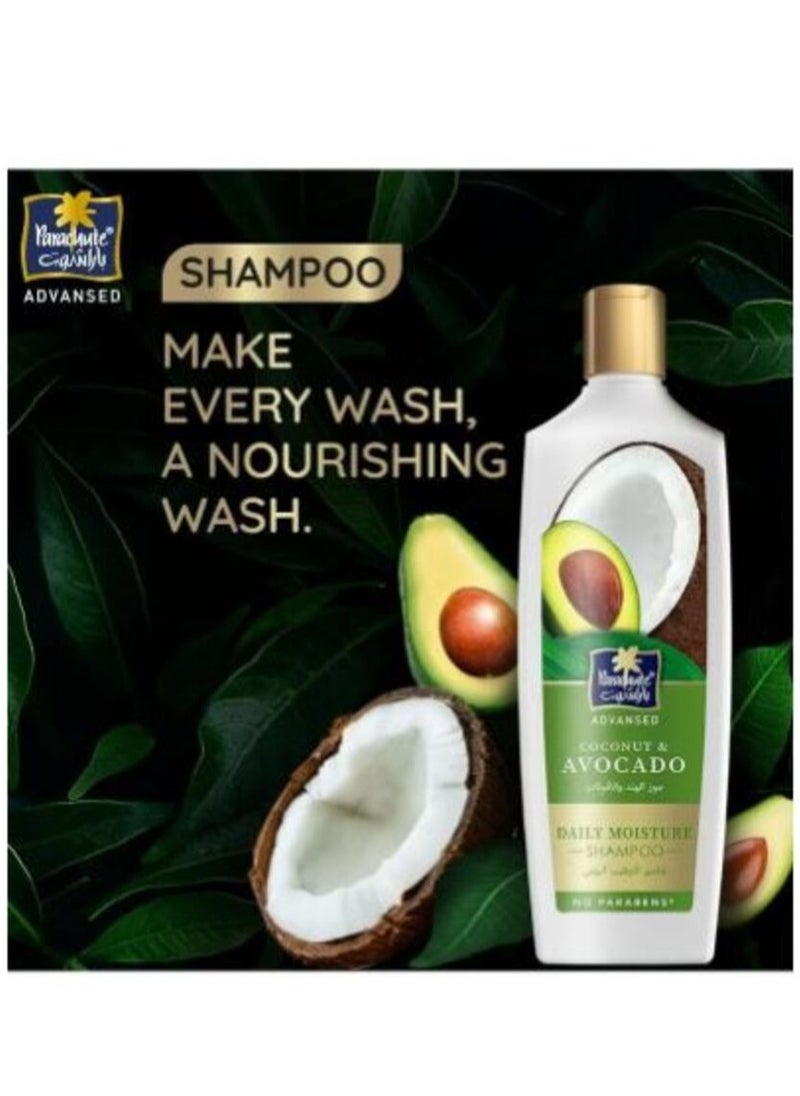 Parachute Daily Moisture Shampoo with Avocado and Coconut 340 ML 