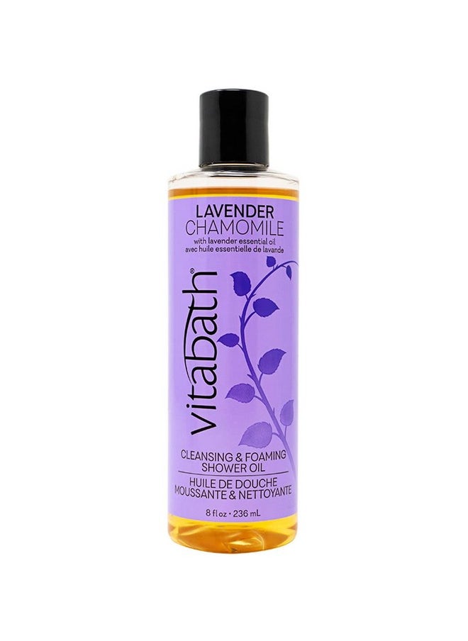 Vitabath - Lavender Chamomile Cleansing & Foaming Shower Oil Nourishing Body Wash & Hydrate Daily Essential Dry Skin Quench For Women & Men 8 Fl Oz - Image 1
