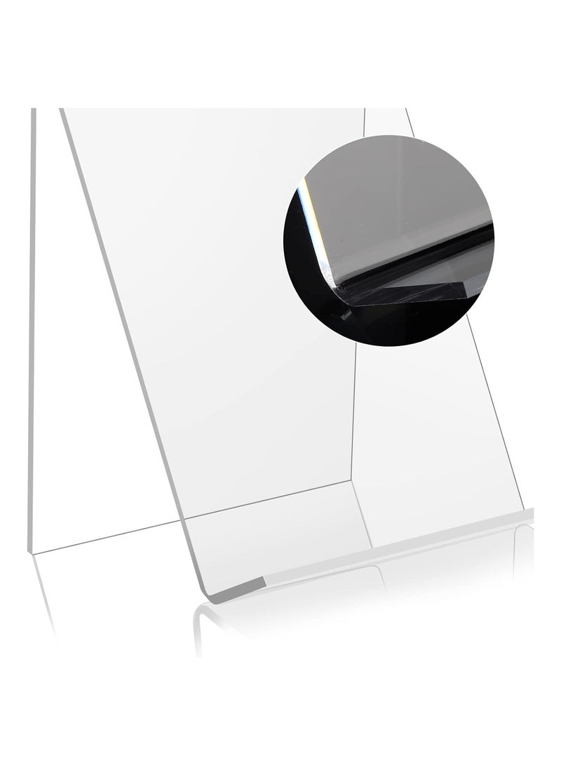 تي بي جي بي 10 قطع من حاملات الكتب المصنوعة من الأكريليك الشفاف، حامل عرض كتب شفاف لعرض الكتب والدفاتر وألبومات الصور وكتب الصور والقائمة والمجلات - Image 4