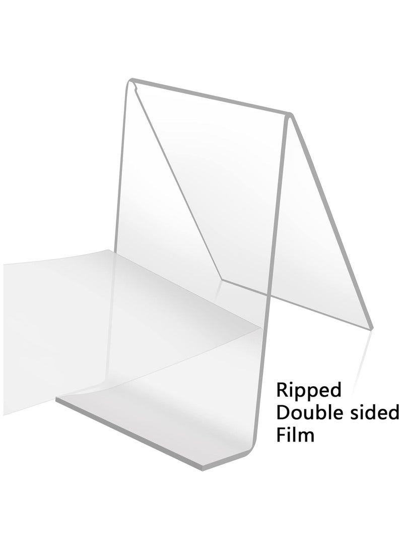 تي بي جي بي 10 قطع من حاملات الكتب المصنوعة من الأكريليك الشفاف، حامل عرض كتب شفاف لعرض الكتب والدفاتر وألبومات الصور وكتب الصور والقائمة والمجلات - Image 3