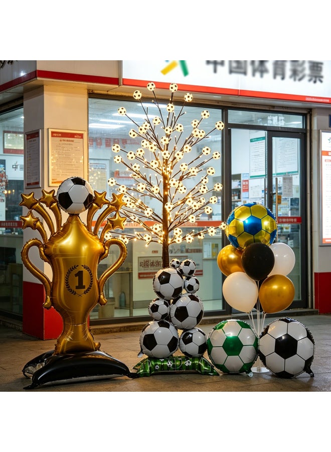ديكورات مستوحاة من كأس العالم 2026 - الحجم: شجرة مضيئة لكرة القدم بطول 1.5 متر - Image 2