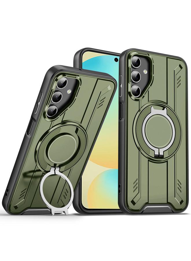 اس-توب جراب لهاتف Samsung Galaxy S24 FE 5G مزود بحلقة دوارة وحامل مغناطيسي MagSafe - Image 1