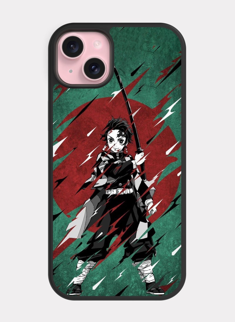 PXLAAT iPhone 15 Plus case cover  Slayer Kimetsu No Tanjiro - Image 1