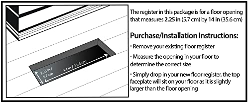 Decor Grates PL214-MTG 2-Inch by 14-Inch Plastic Floor Register, Tan Mahogany - Image 2