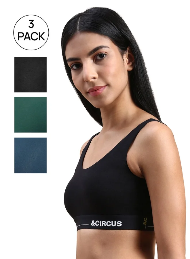 andCircus U-Back Lounge Bralette(Pack of 3)
