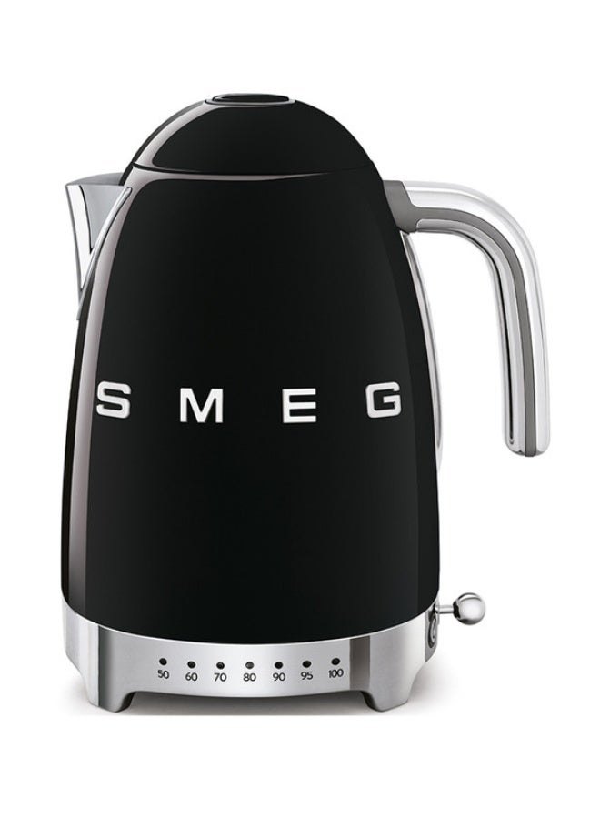 سميج سمج KLF04 غلاية بتصميم خمسيني سعة 1.7 لتر مع درجة حرارة متغيرة (أسود) KLF04BLAU - Image 1