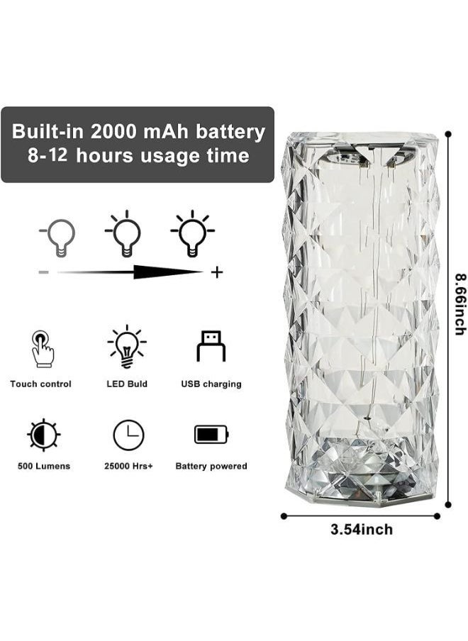 Generic - LED Crystal Table Lamp with Remote Control - Image 1