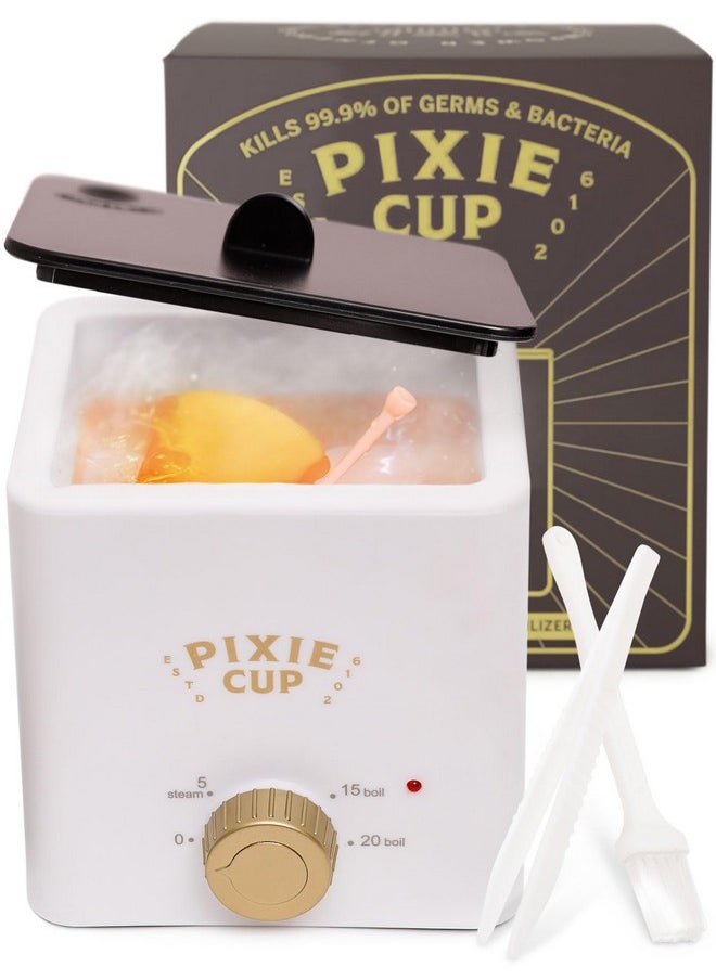 Pixie Cup - Pixie Menstrual Cup & Disc Boiler Sterilizer - Easily Submerge & Clean Your Period Cup in Boiling Water! Kills 99.9% of Germs with Cleaner Boiling Solution - The Most Soothing Way to Wash Your Cup - Image 1