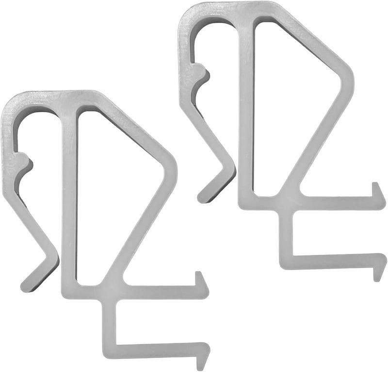 OHIY 2 pcs Champion Valance Clip for Cordless 2" Horizontal Blinds 240603 White - Image 1