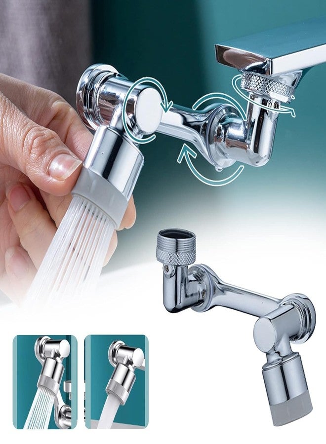 COOFANDY 1080° Swivel Faucet Extender, Heavy Duty Rotating Sink Extension, Universal Swivel Multifunctional Robotic Arm, Rotating Splash Filter Extension Faucet Aerator for Kitchen Bathroom - Image 1