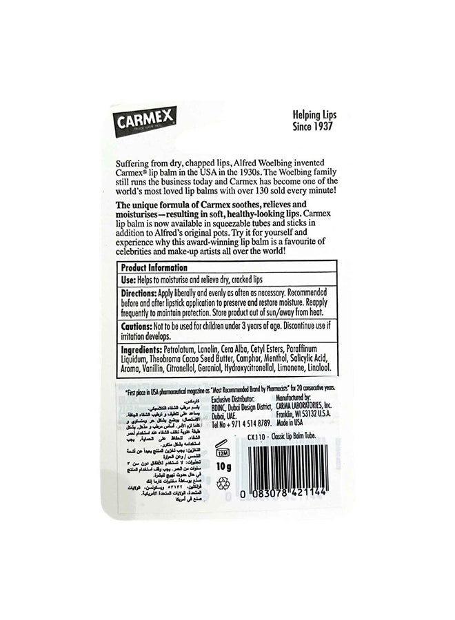CARMEX Original Lip Balm Tube 10 Grams white - Image 3