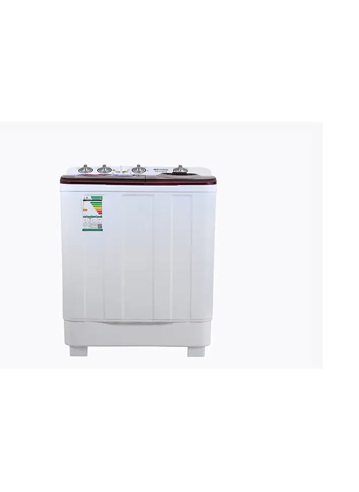 GENERAL SUPREME General Supreme Washing Machine Twin Tub 8 KG White/Red  - Image 1