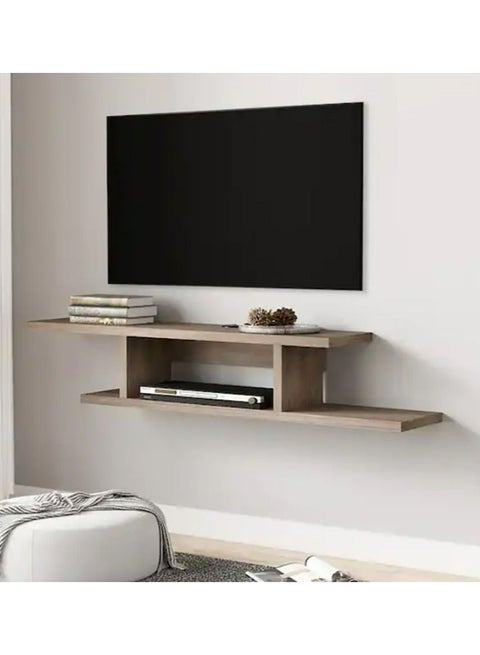 Floating TV Cabinet Stand Wall Mounted Media Console Shelf - Beige