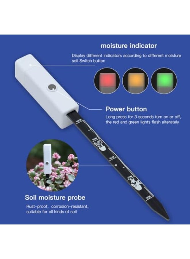 Generic NALACAL 2-Pack Smart Soil Moisture Meter, for Indoor & Outdoor Plants - Plant Water Probe with Colorful Indicators, Ideal for Houseplants, Garden, Lawn, Farm  - Image 3