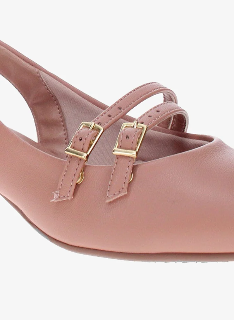 Beira Rio Nude Beira Rio Ladies Mid Heel Sandals Nude | Made In Brazil for Women | Best Price UAE