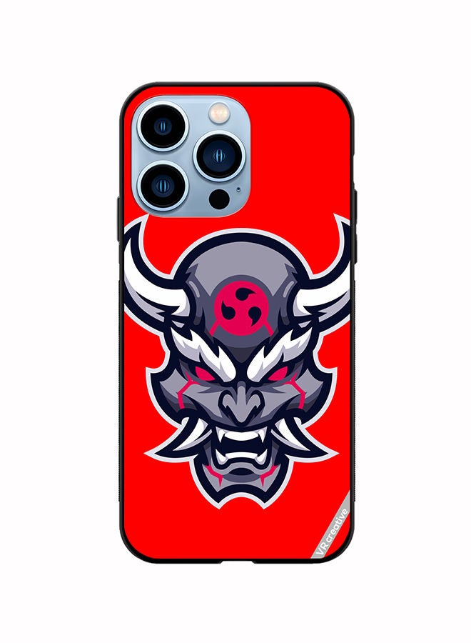 VR CREATIVE Protective Case Cover For Apple iPhone 14 Pro Max Oni Mask Design Multicolour - Image 1