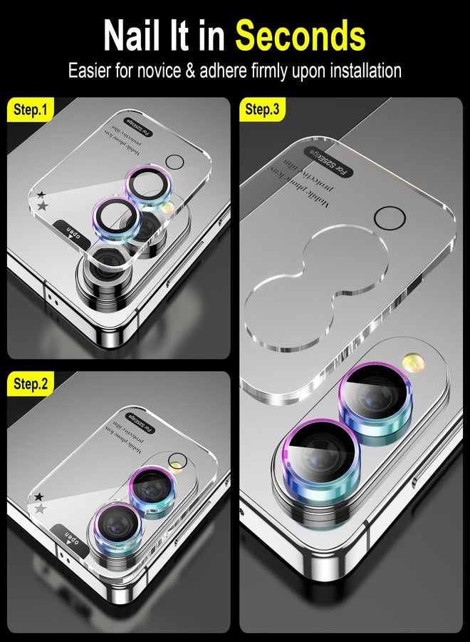 YWXTW Designed for Samsung Galaxy S25 Edge Camera Lens Protector, Individual Anti Scratch HD Clear Case Friendly Tempered Glass Camera Cover Screen Protector, 1 Set - Image 5